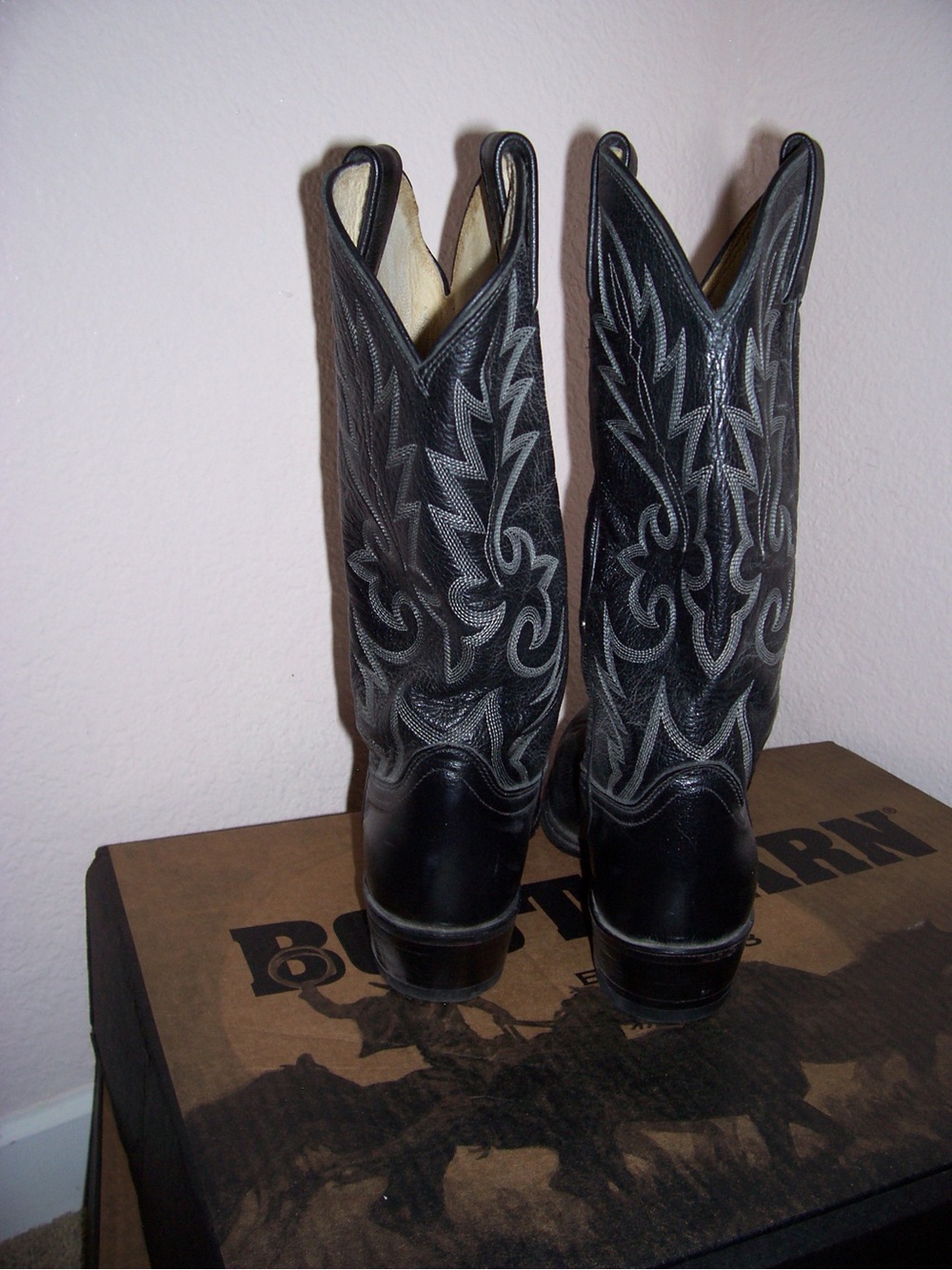 Dan Post Black Men's Western Cowboy Boots - Picture 5 of 5